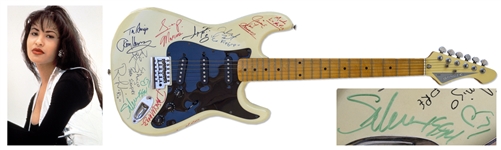 Selena Signed Electric Guitar From 1994 -- With Roger Epperson COA